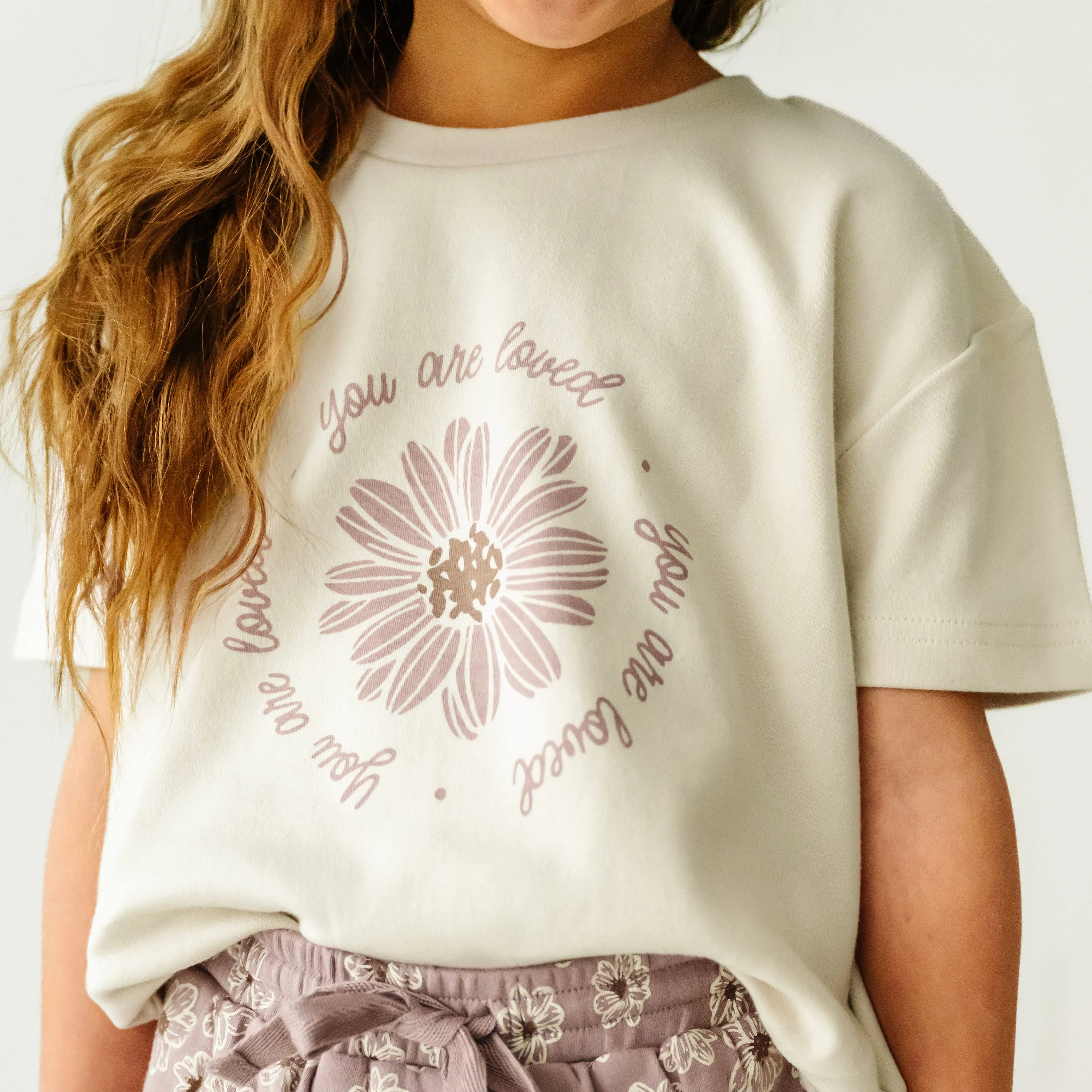 Organic Girls Tee and Skort Set - Daisies - Image 3