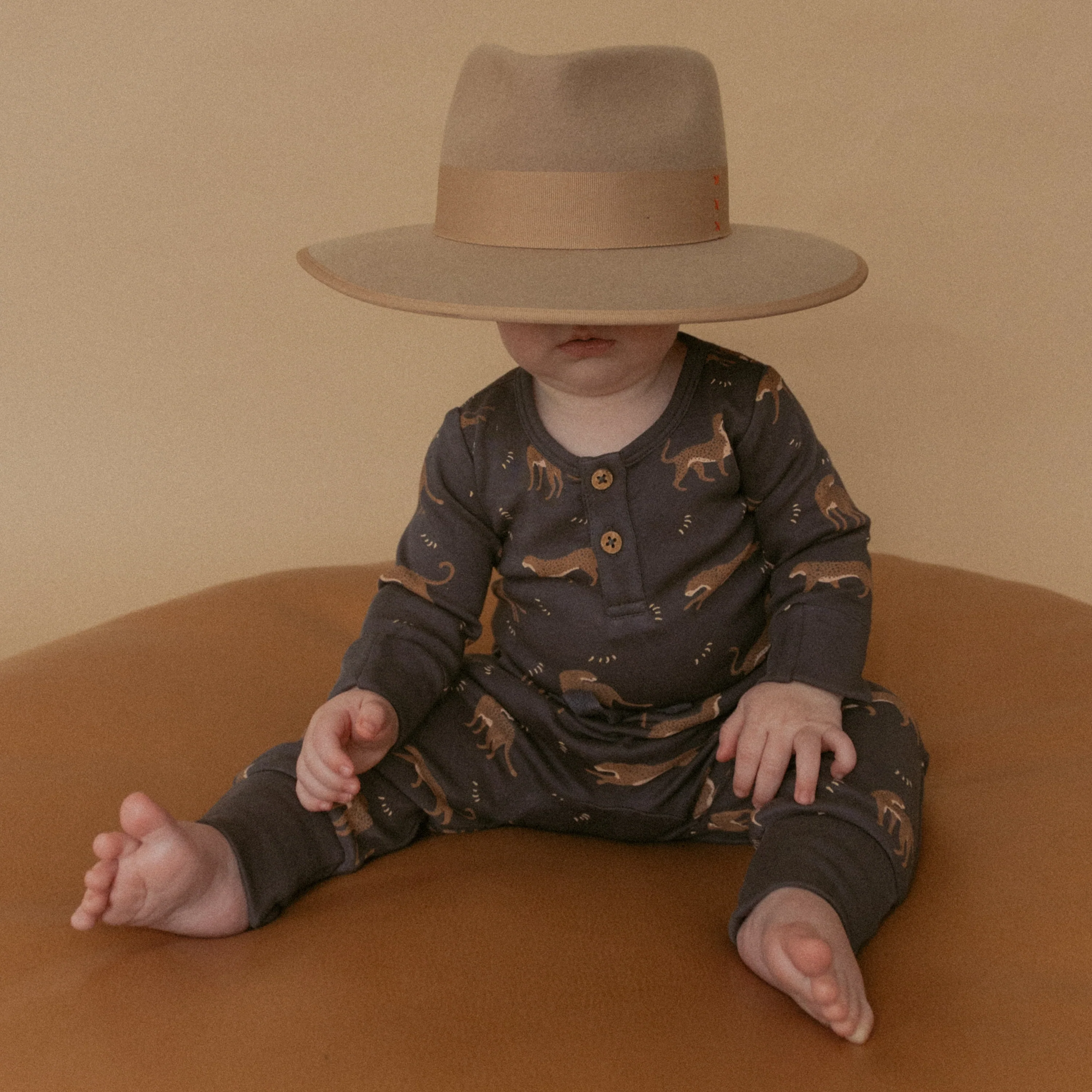 Organic Button Onesie & Pants Set - Leopard - Image 3