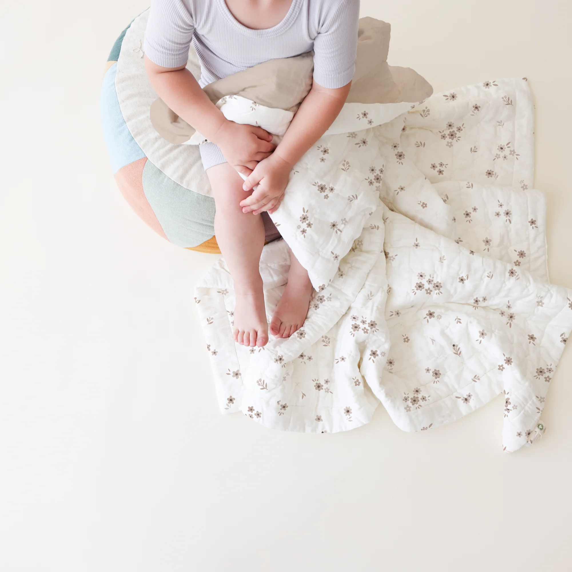 Organic Kids Quilt - Bloom & Pecan - Image 4