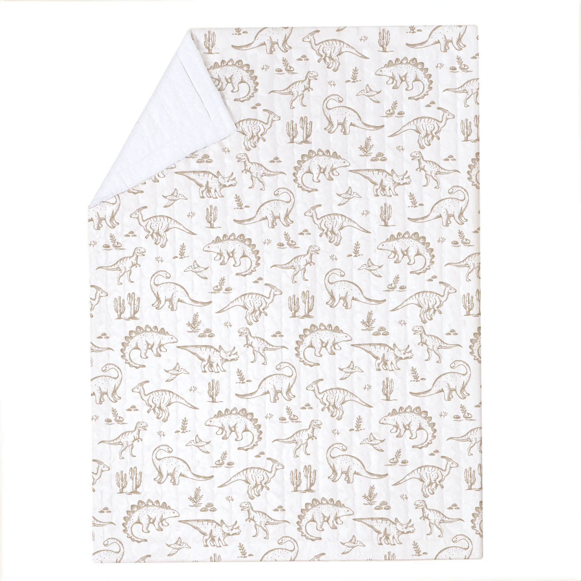 Organic Kids Quilt - Dino Dreams - Image 3