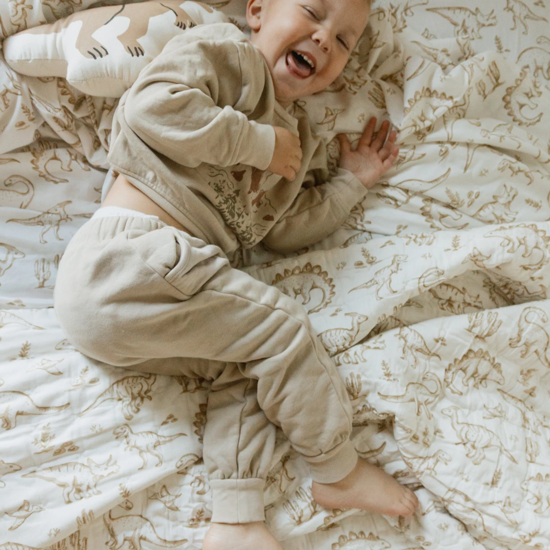 Organic Kids Quilt - Dino Dreams - Image 6