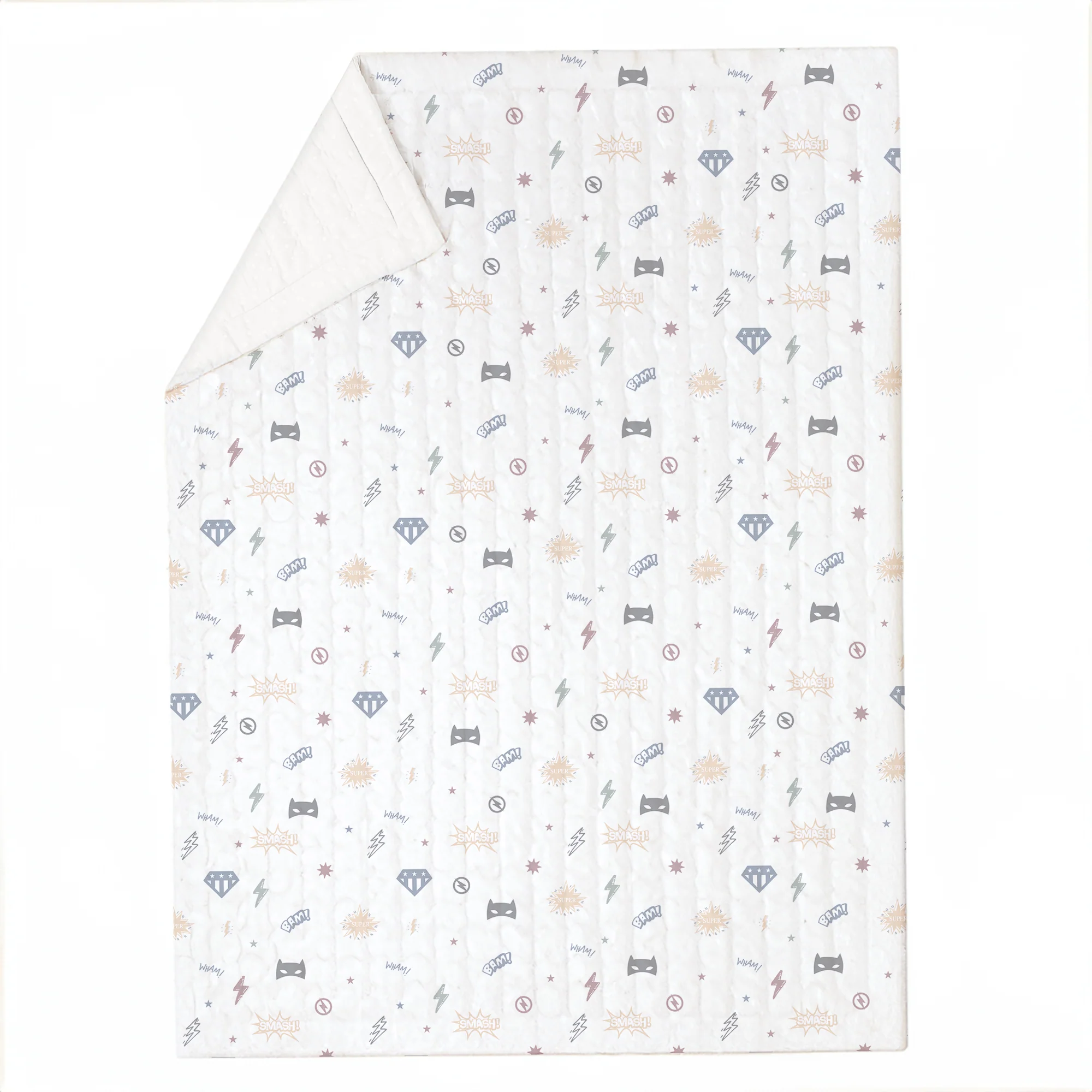 Organic Kids Quilt - Mighty Heros - Image 3