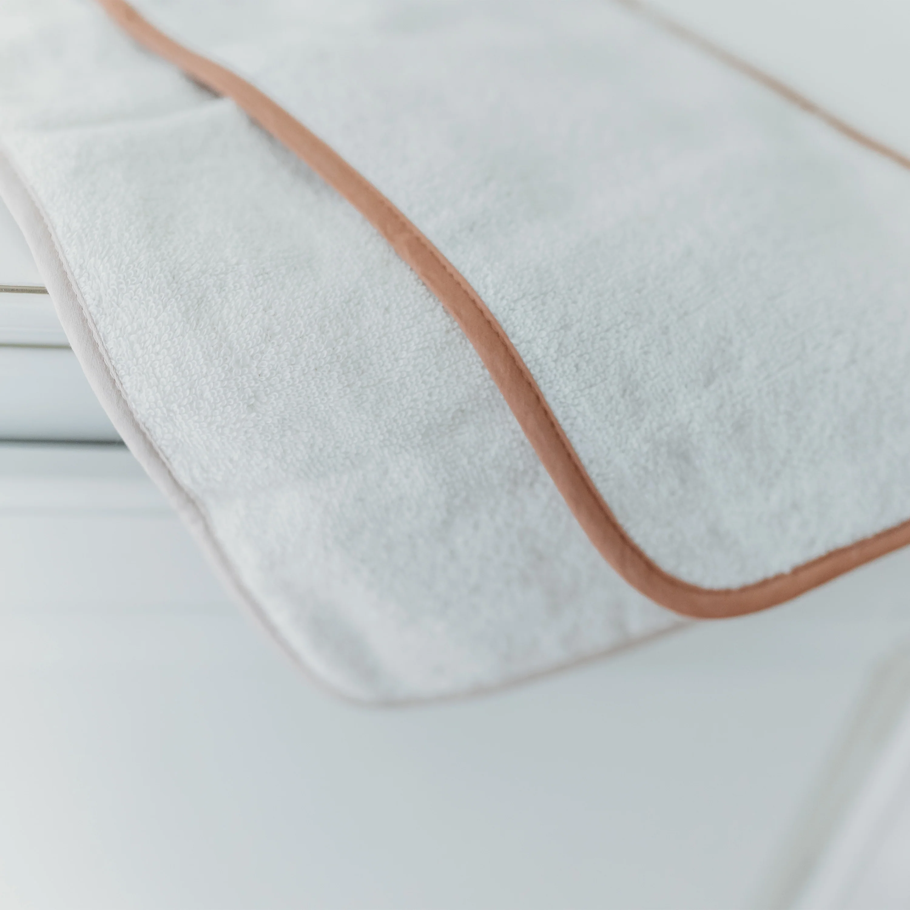 Organic Burp Cloth Muslin - Blush Oat & Pecan - Image 3