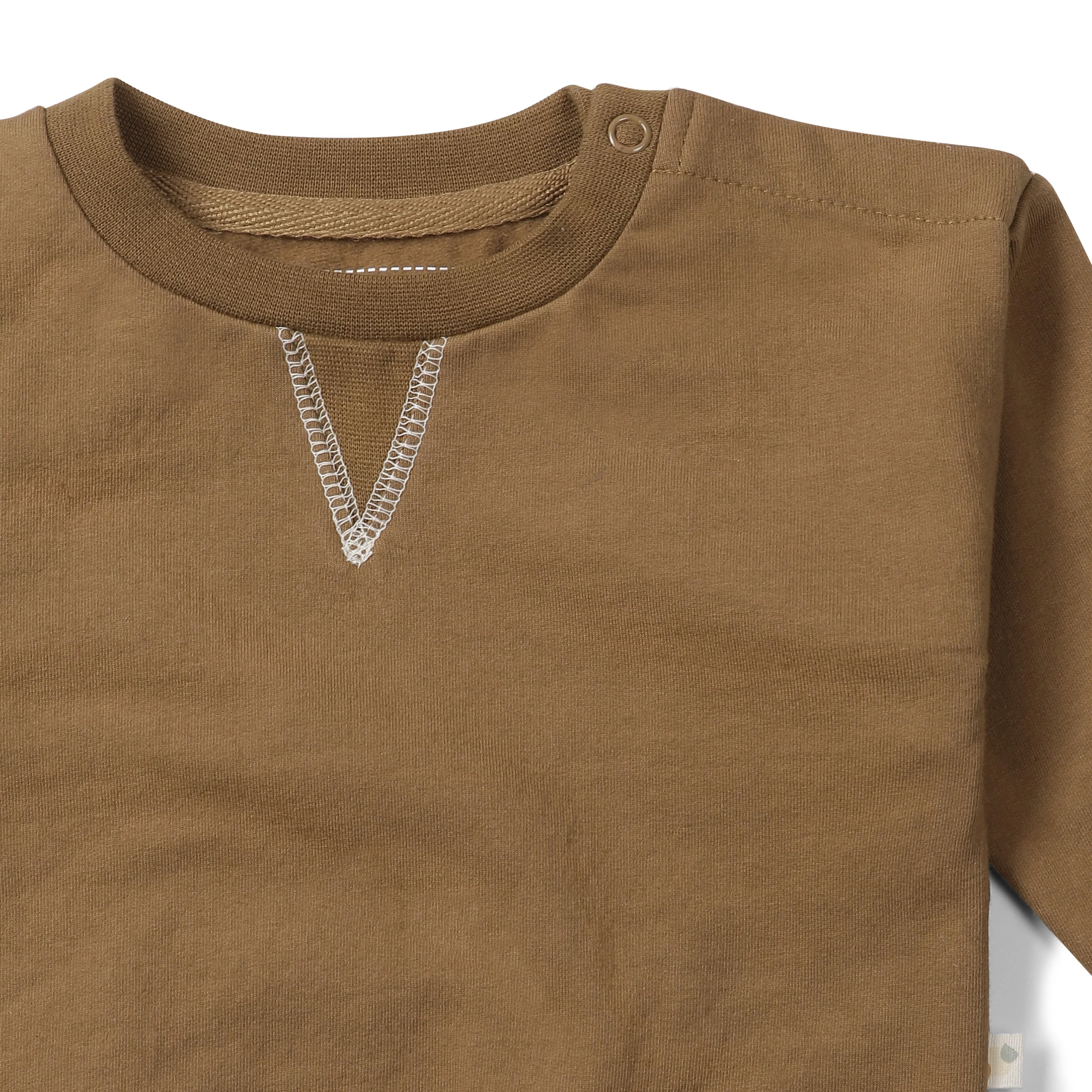 Organic Kids Sweatshirt - Walnut Solid - Image 4
