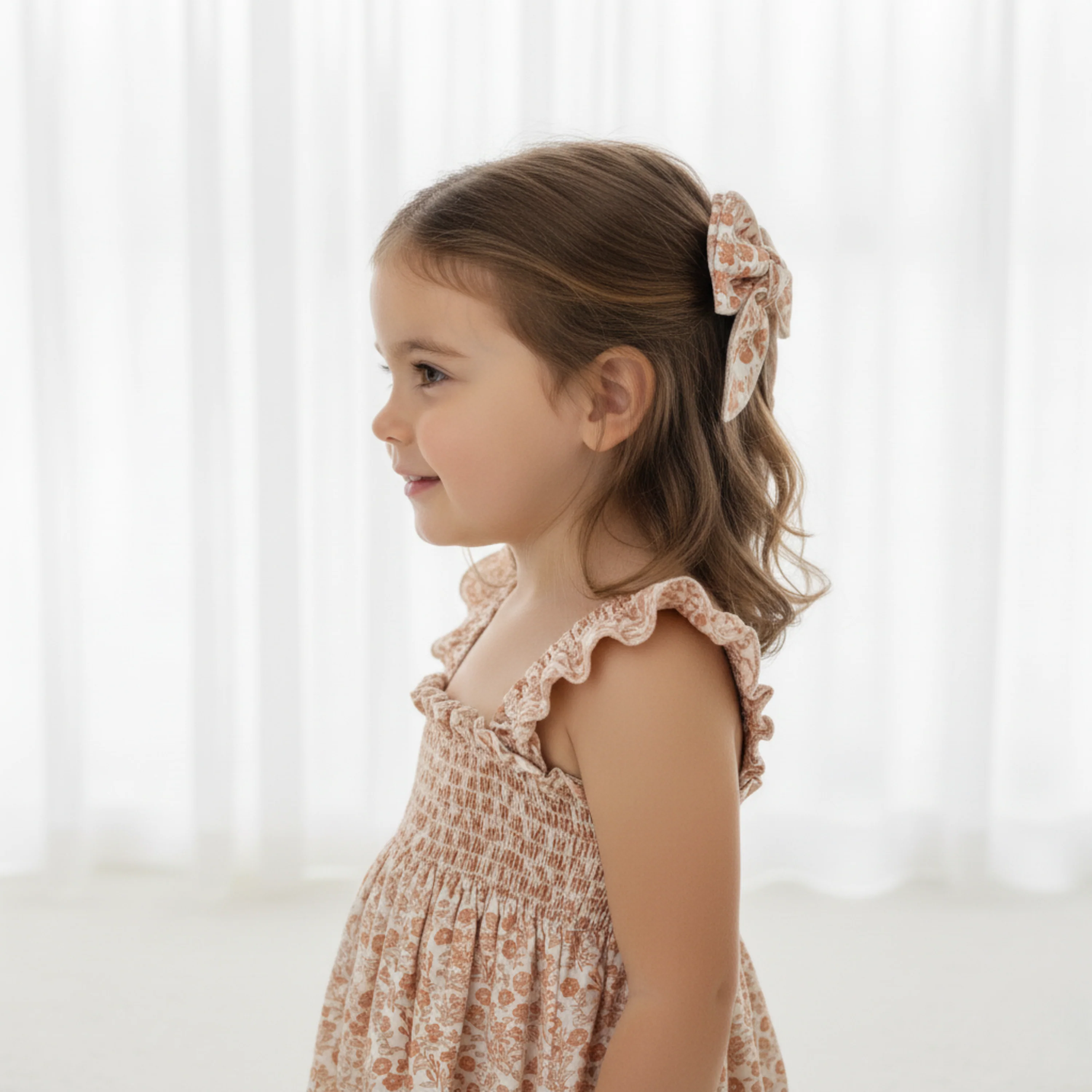 Organic Hair Bow Clip - Sienna - Image 3