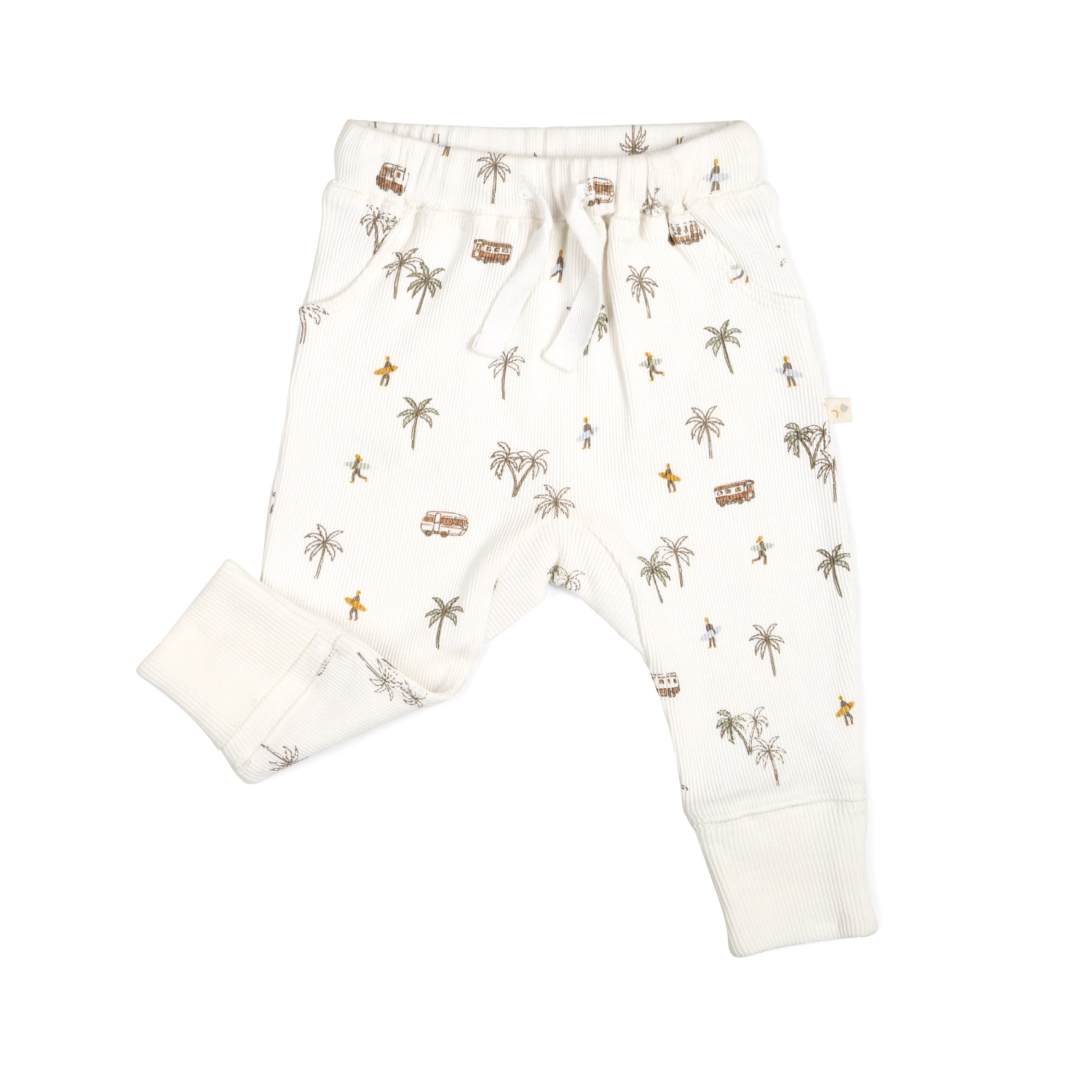 Organic Baby Toddler Harem Pants - Malibu - Image 4