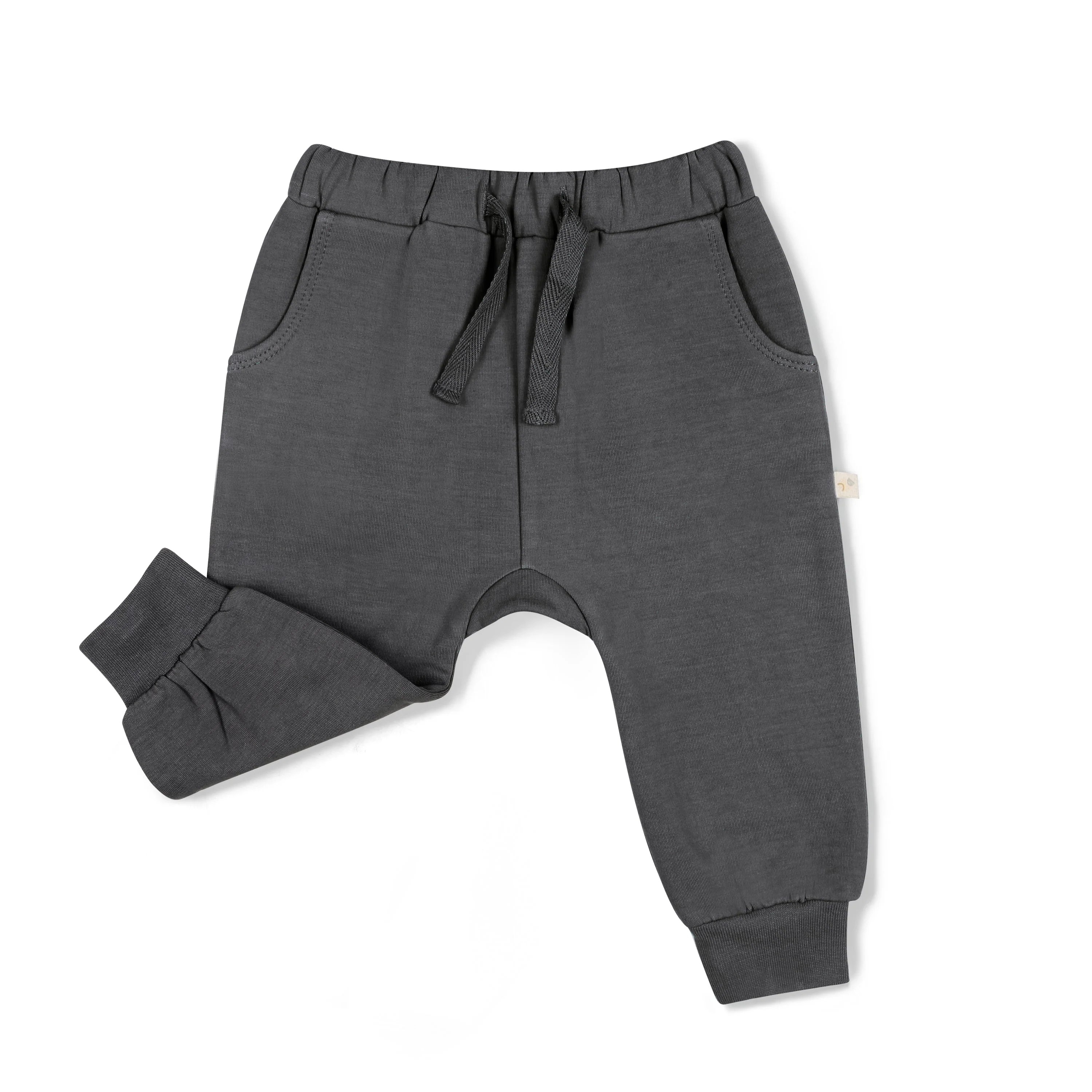 Organic Fleece Jogger Pants - Slate - Image 4