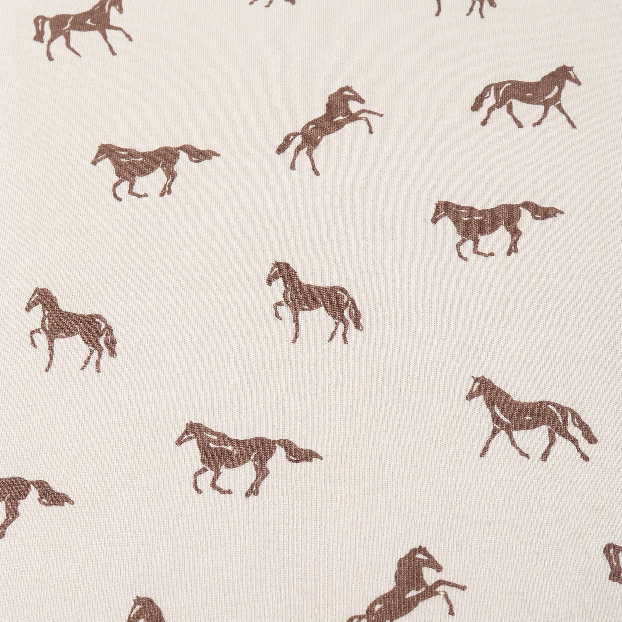 Organic Kimono Knotted Sleep Gown - Horses - Image 4