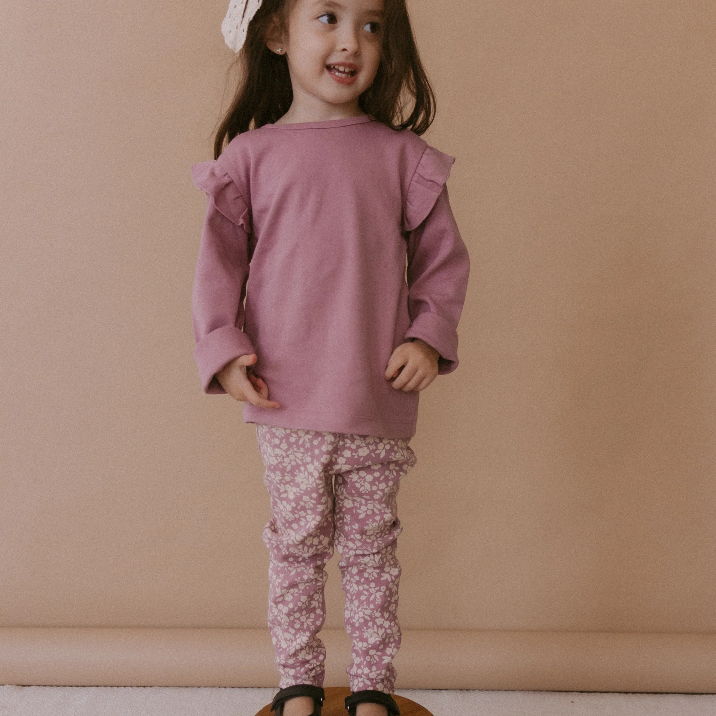 Organic Leggings - Set of 2 - Thistle + Berry - Image 3