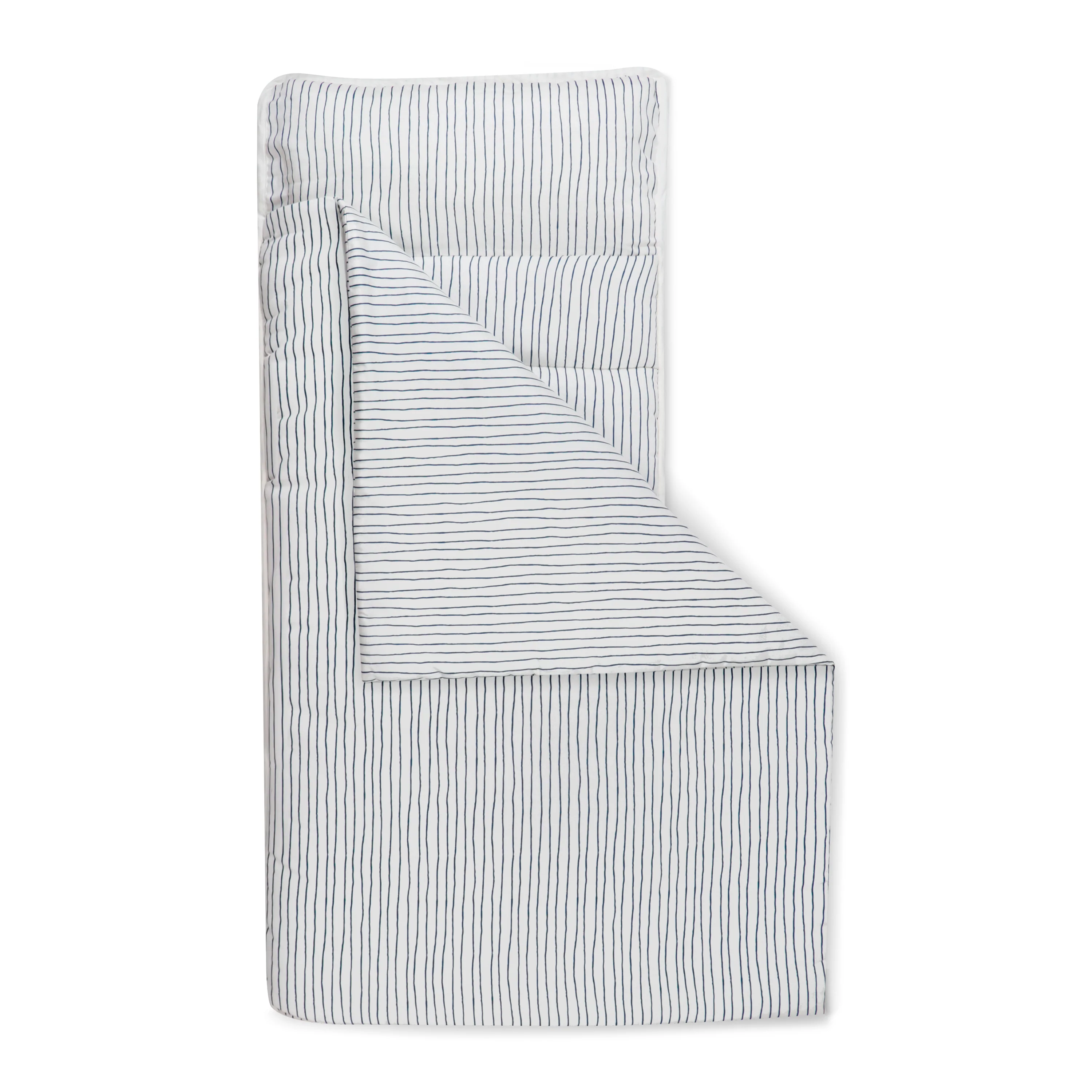 Organic Cozy Comfort Nap Mat - Navy Stripes - Image 4