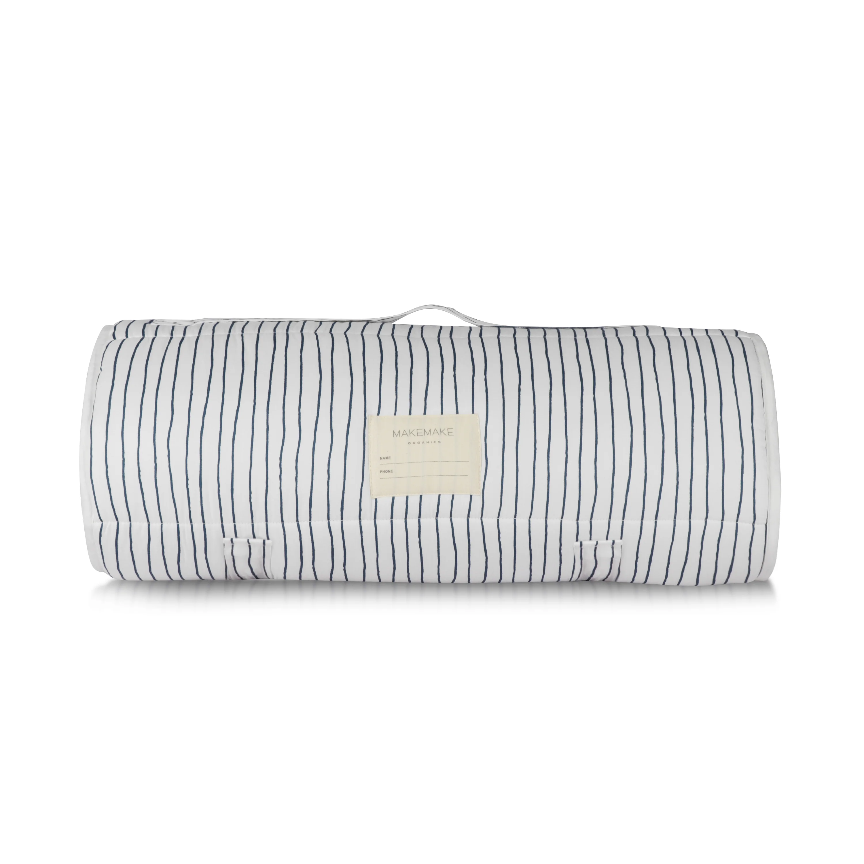 Organic Cozy Comfort Nap Mat - Navy Stripes - Image 6