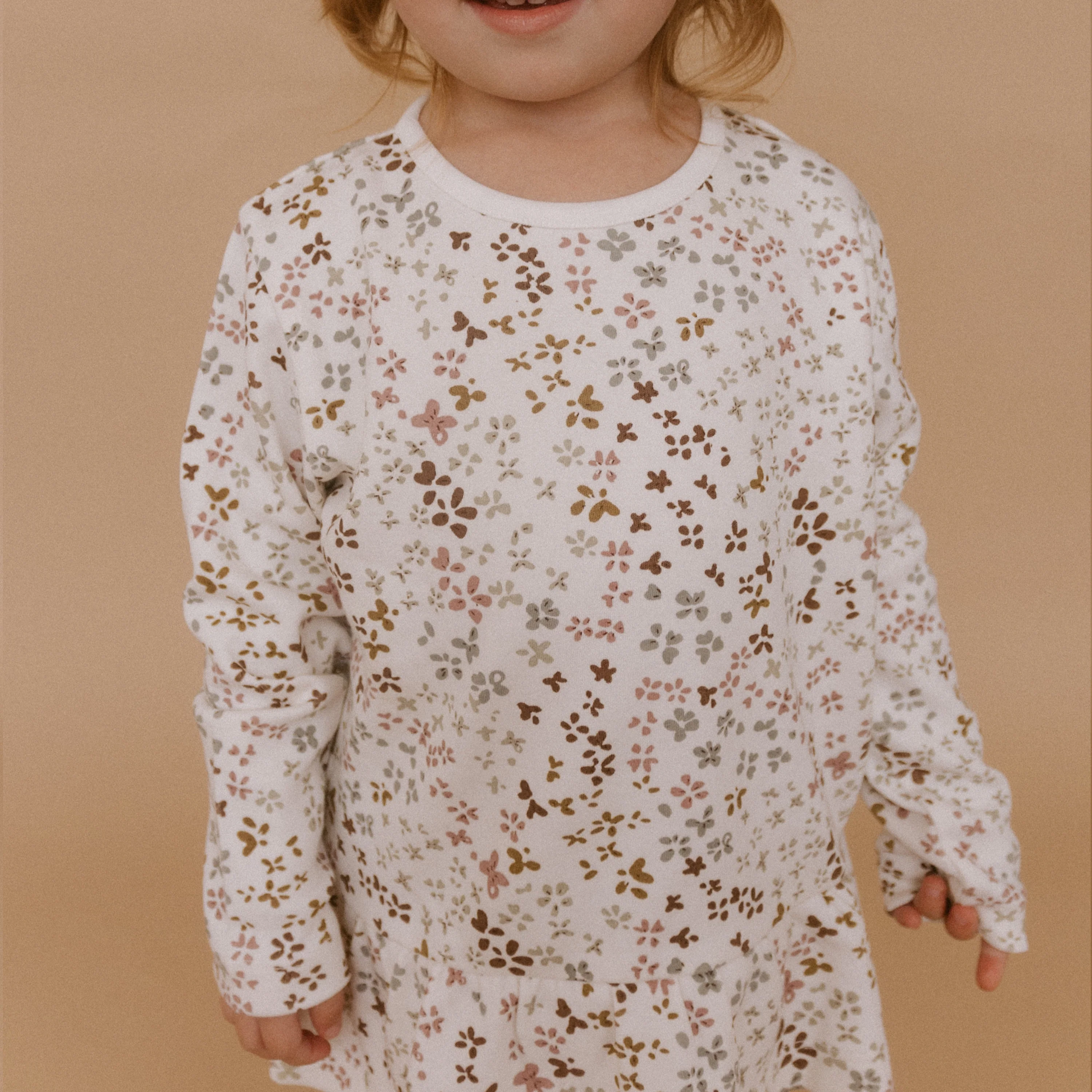 Organic Peplum Top & Leggings Set - Garden - Image 3