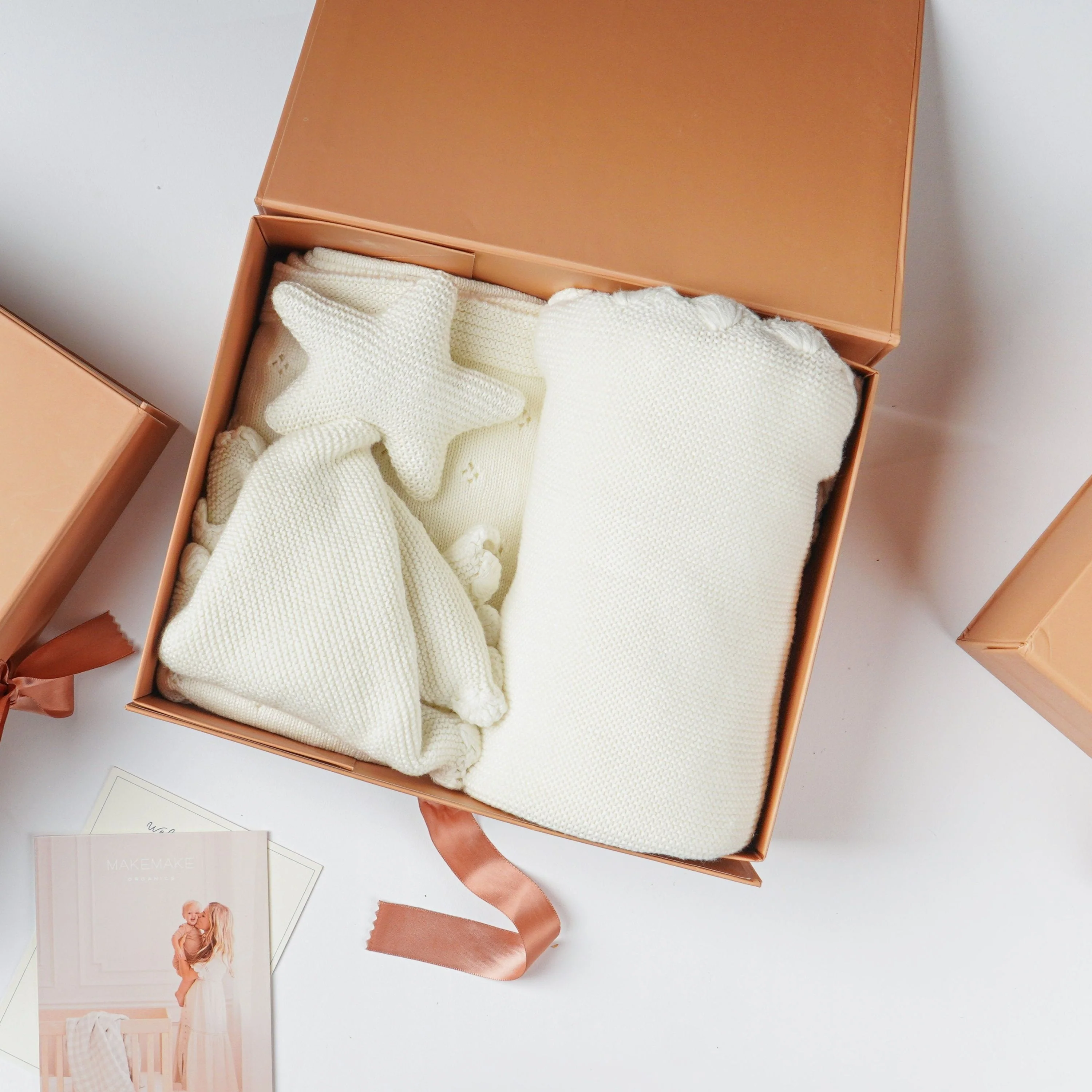 Baby Blanket Gift Set with Star Lovey - Ivory - Image 5