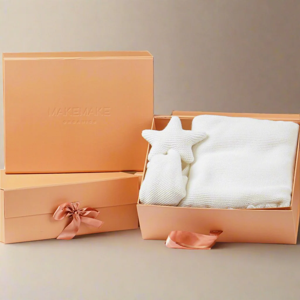 Baby Blanket Gift Set with Star Lovey - Ivory - Image 6