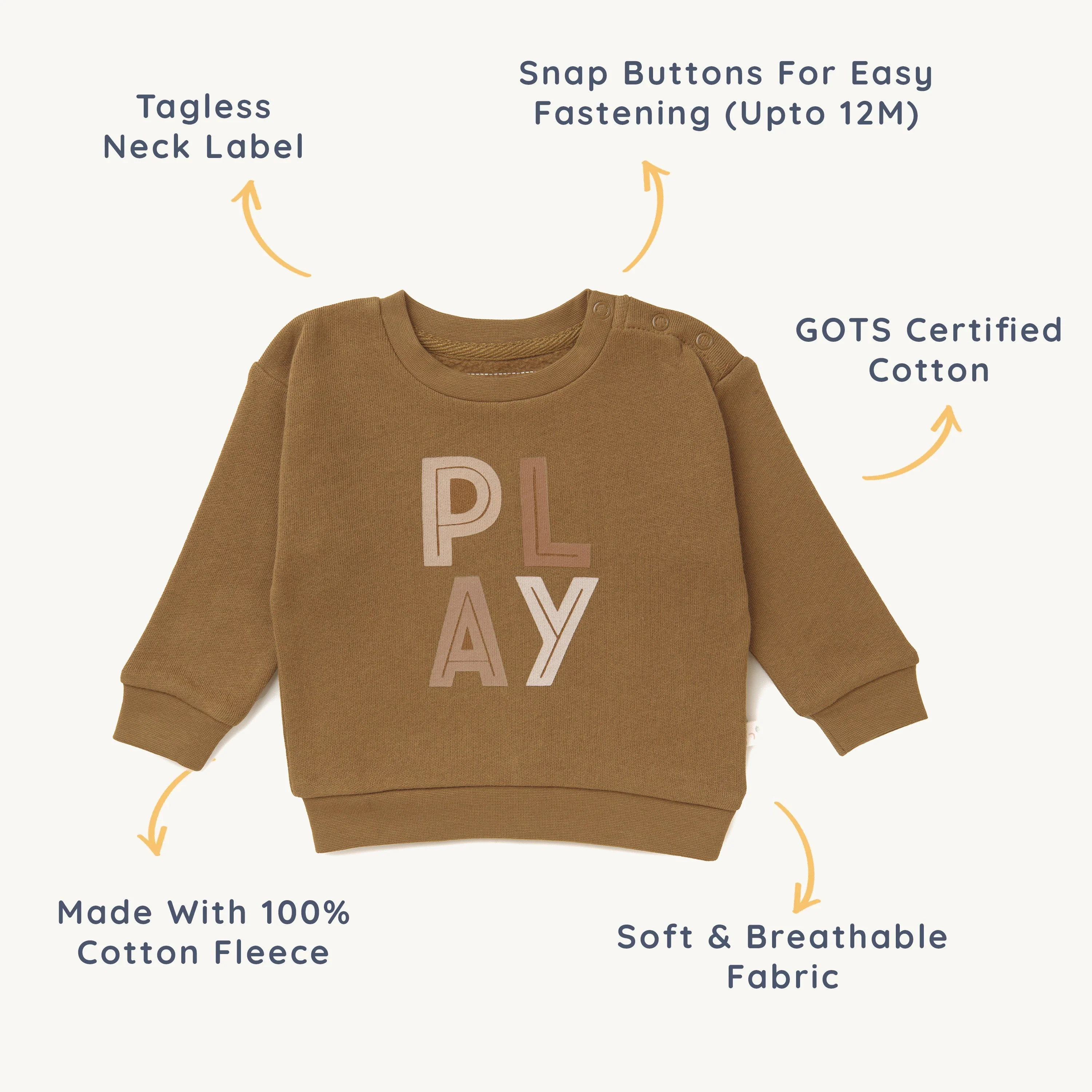 Organic Kids Sweatshirt - Play - Image 6