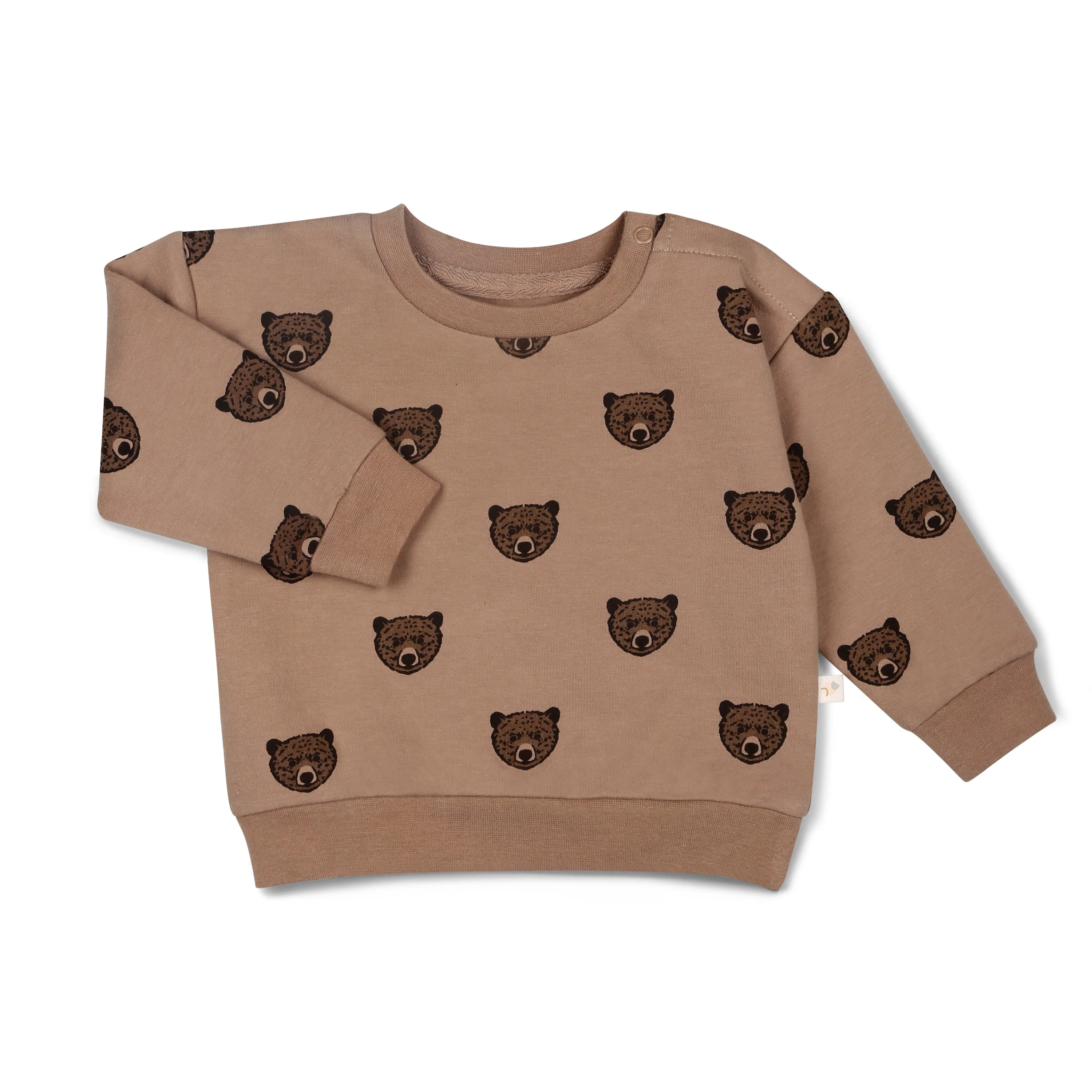 Organic Fleece Sweatshirt - Wild Bear - Image 4