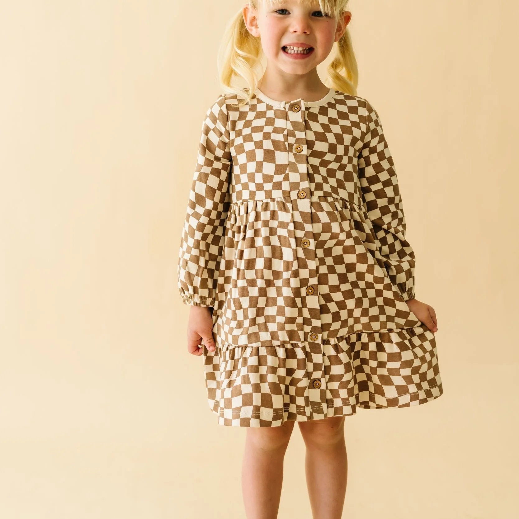 Organic Tiered Dress - Groovy - Image 3