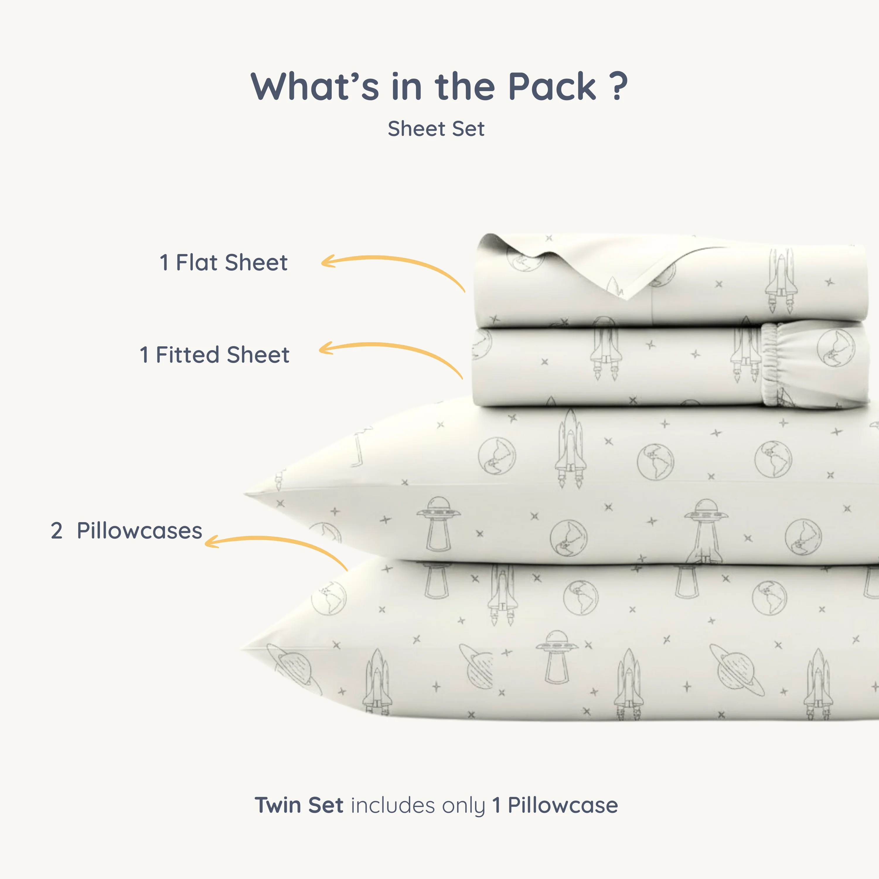 Organic Cotton Sheet Set - Astro - Image 6